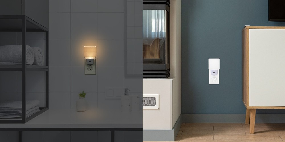DEWENWILS 4 Pack Plug-in LED Night Light Light Sensor Automatic On Off Nightligh