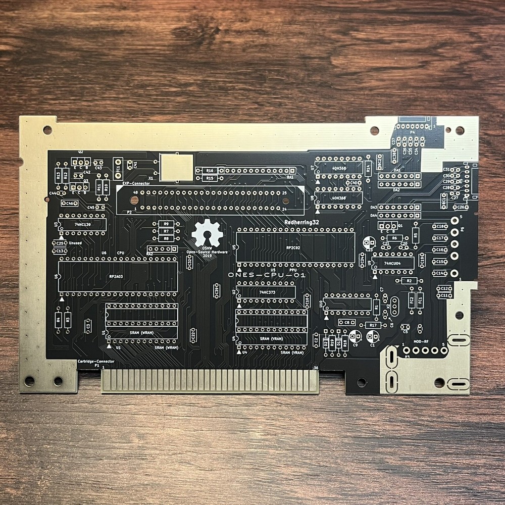 NES Nintendo OpenTendo Open Source Motherboard Silkscreen Issue READ NEW