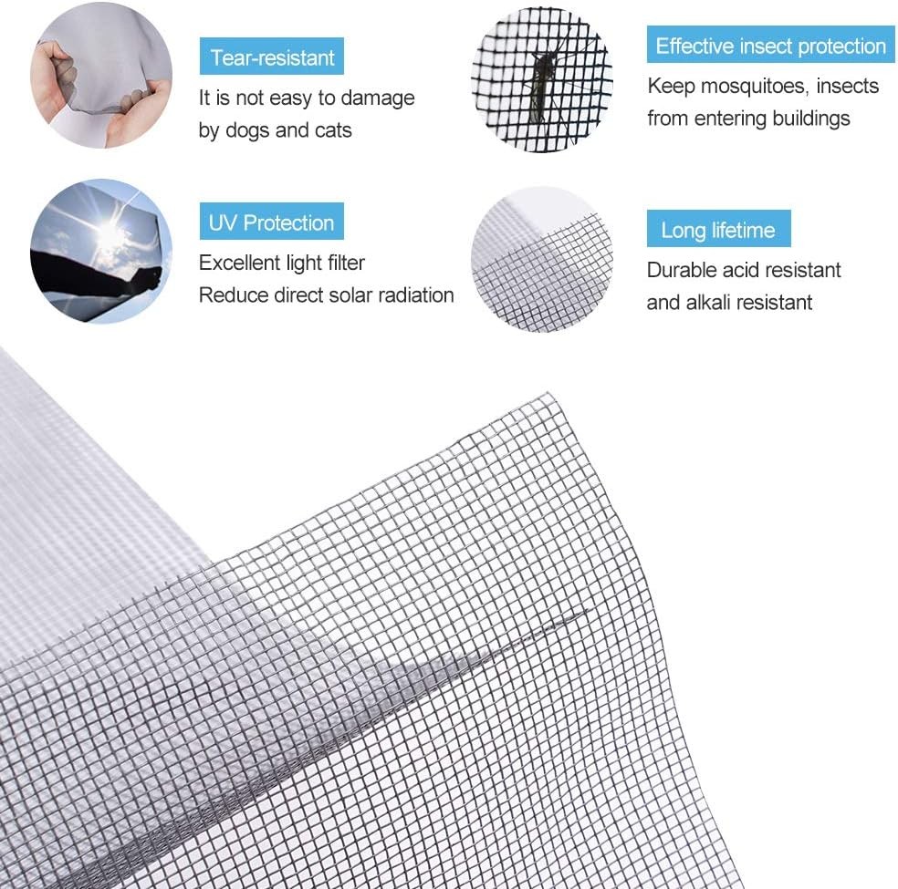Fiberglass Screen Roll High Visibility & Durable Screen Easy to DIY