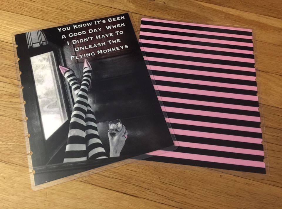 Flying Monkeys Front/Back Cover Set made for use with Classic HAPPY Planner-