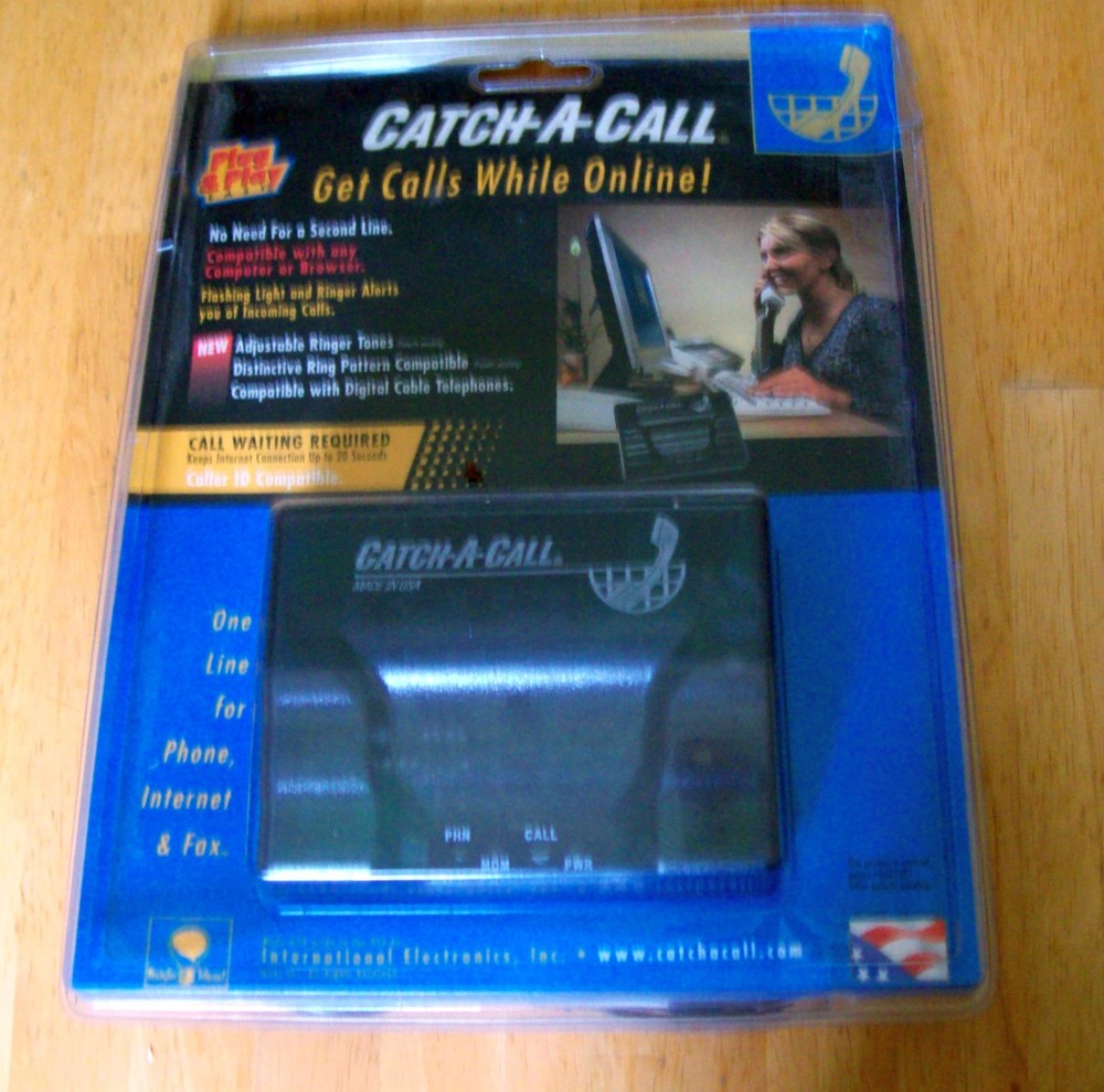 OLD TECH! Catch-A-Call 1-LINE PHONE INTERNET FAX Computer/Browser Compatible NIP
