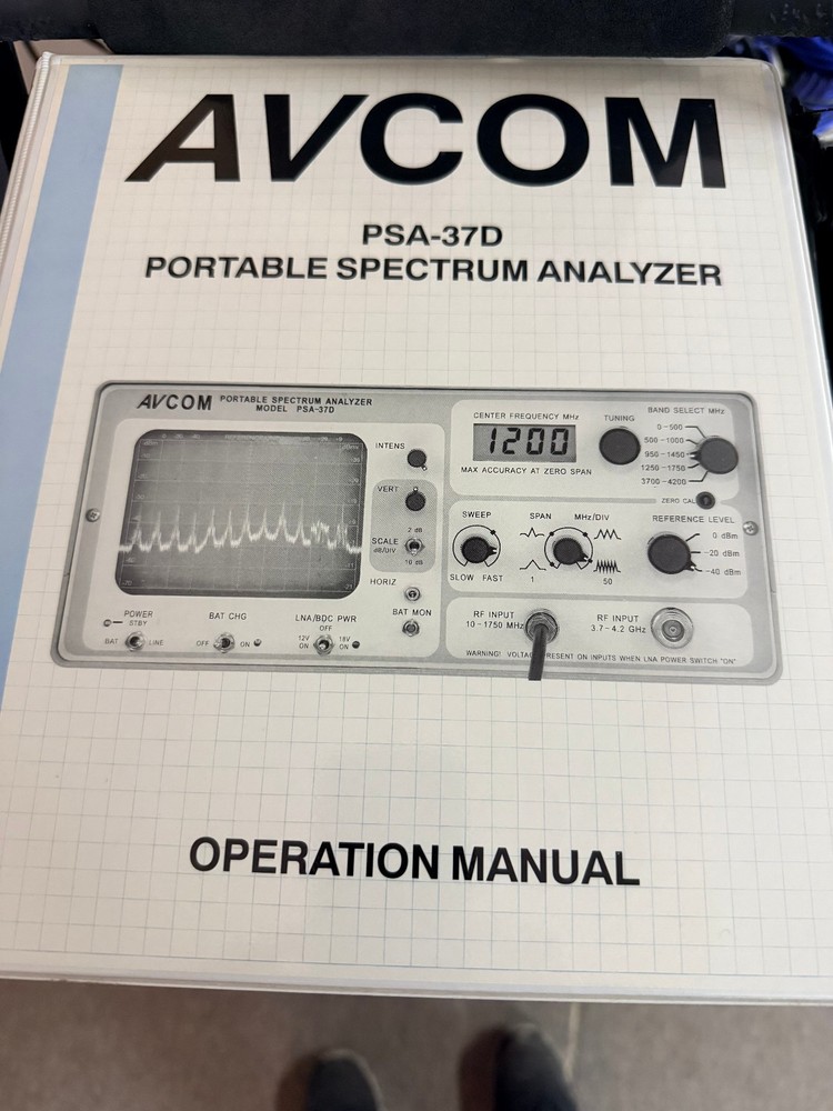 AVCOM PTR-37D With AV-SAC, ADAPTERS AND ORIGINAL MANUAL