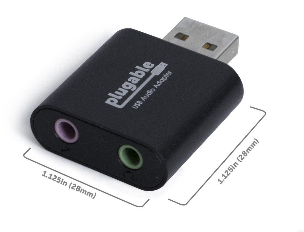 USB to Audio Jack Adapter for Headphones Microphone Speakers Windows Mac Linux