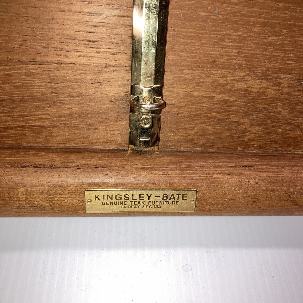 Solid Teak Table Top Lectern W Binder Holder.