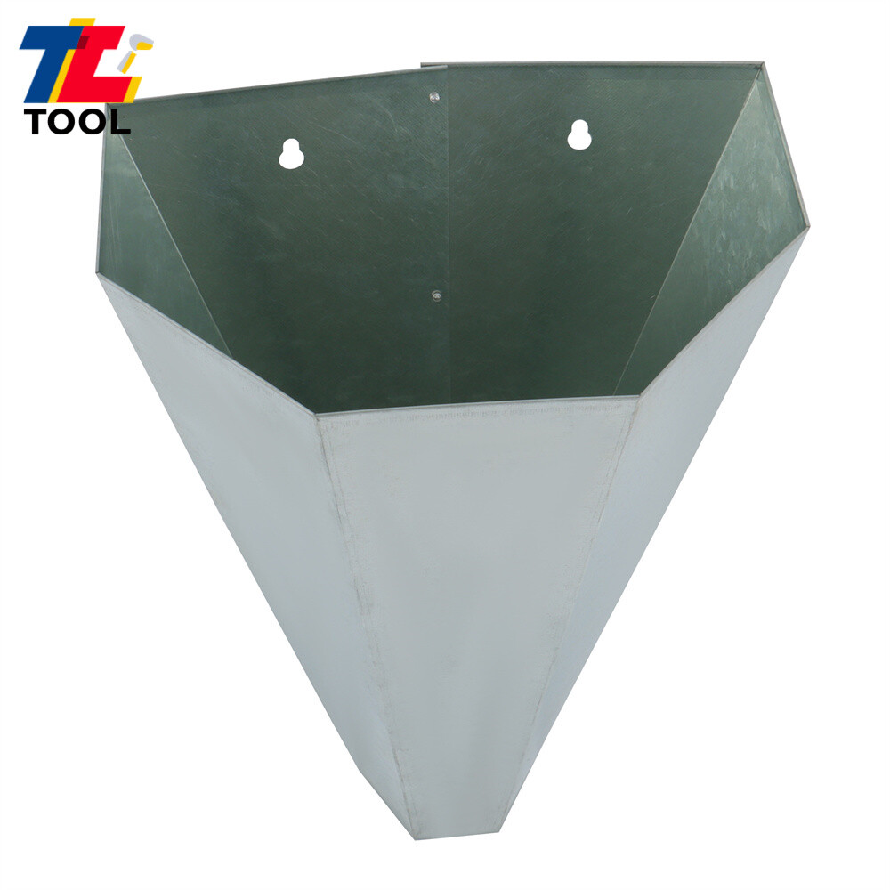 4 Pack Medium Size Chicken Cone Galvanized Steel Poultry Restraining Cone 8 lbs