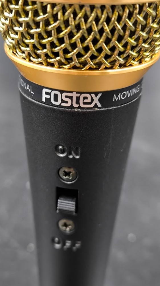 Fostex M-5 Unidirectional Microphone Used Working Black