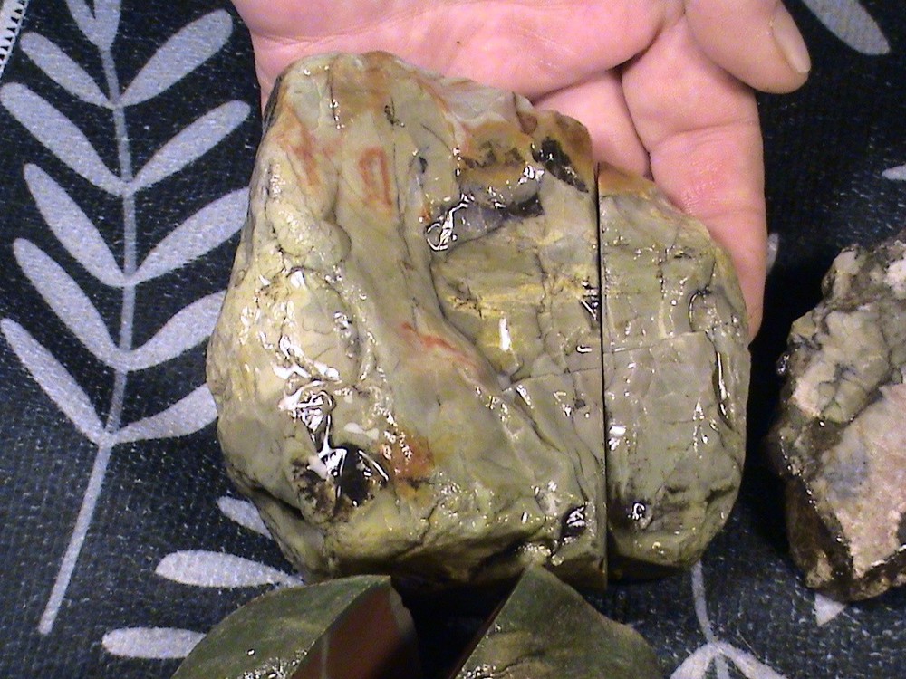Mixed One-Cut Jasper Agate Lot, Solid Rough, Lapidary Rocks, 4 LBS, 4 OZ, #375