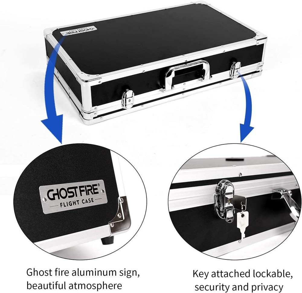 Lightweight Aluminum Pedal Board Case with Locking Latches