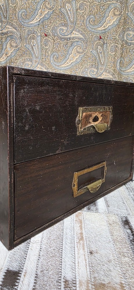 C &E Watchmakers 2 Drawer Cabinet Vintage. Nice Condition.