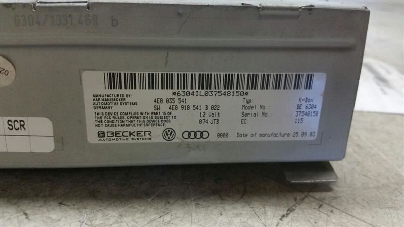 2003 - 2004 Audi A8 - Radio Receiver Module - 4E0035541