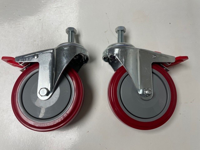 GB CYCLONE B2000 CONDUIT GARDNER BENDER REPLACEMENT FRONT CASTER WHEELS COMPLETE