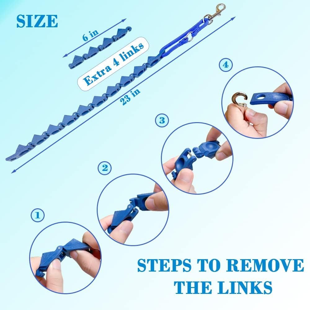 【Upgrade】 Adjustable Dog Training Collar with 4 Extra Links for Medium, Large an