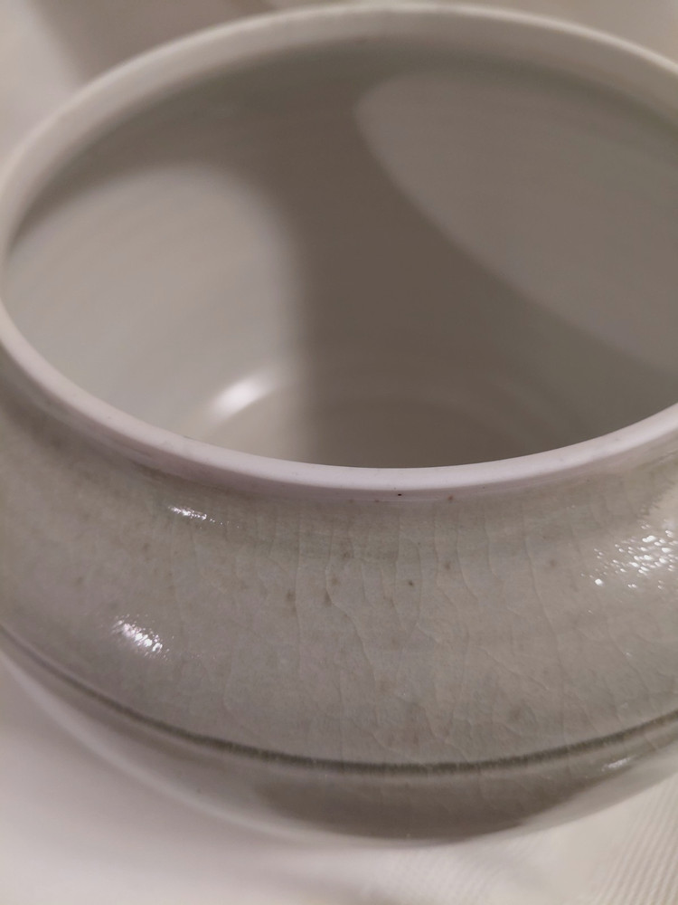 Vintage Studio Pottery Large Lidded Jar Signed E Kreusling 1977