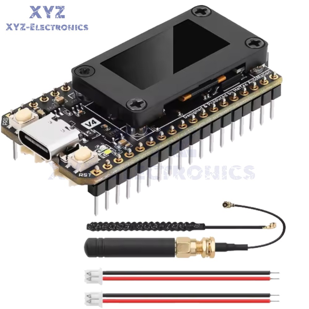 Heltec V4 ESP32 LoRa 32 WiFi 28dBm Dev Board Solar/GNSS Antenna GPS Module