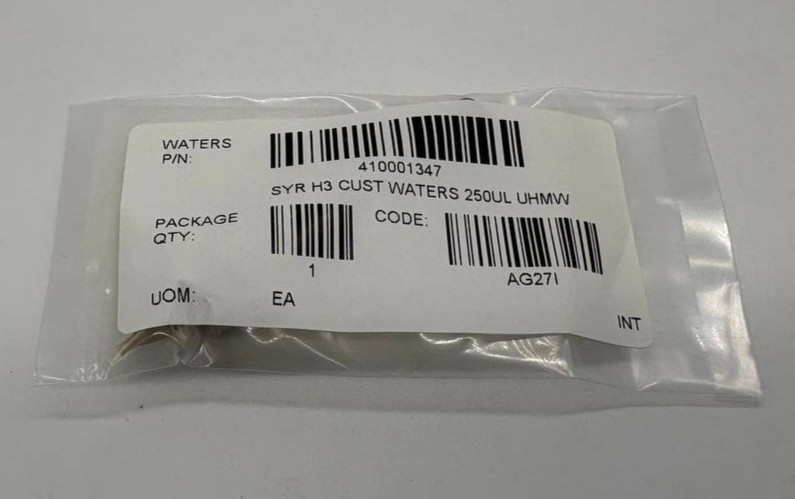 Waters ACQUITY 250 µL Sample Syringe 410001347 — NEW