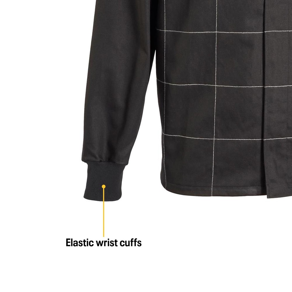 Finish Line Single-Layer SFI-1 Racing Suit Jacket, Black Medium