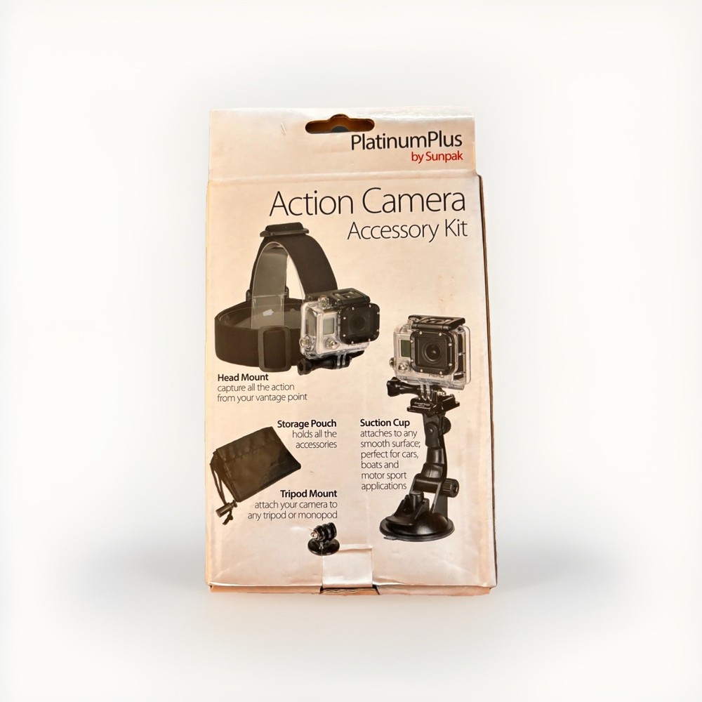 Action Camera Accessory Kit NIB Great for Go Pro & Small Cameras!