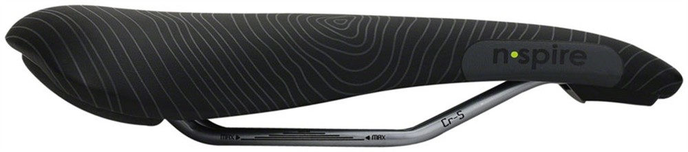 Smanie N.Spire Saddle - Chromoly, Microfiber Black, 156