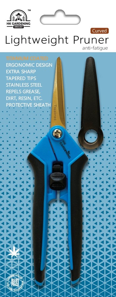 HK Gardening Titanium Fast Precision Pruner Curved Blade