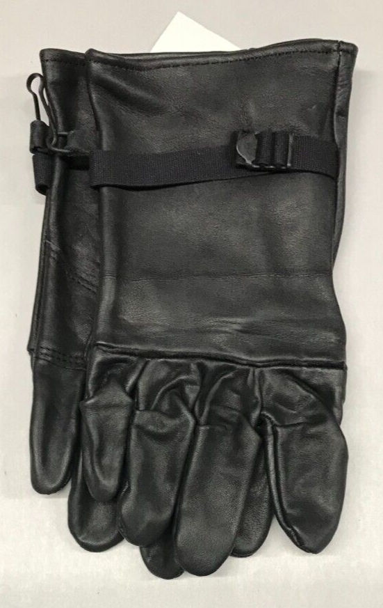 Light Duty Black Leather D3A Gloves USGI Size 4 ( Medium) NOS