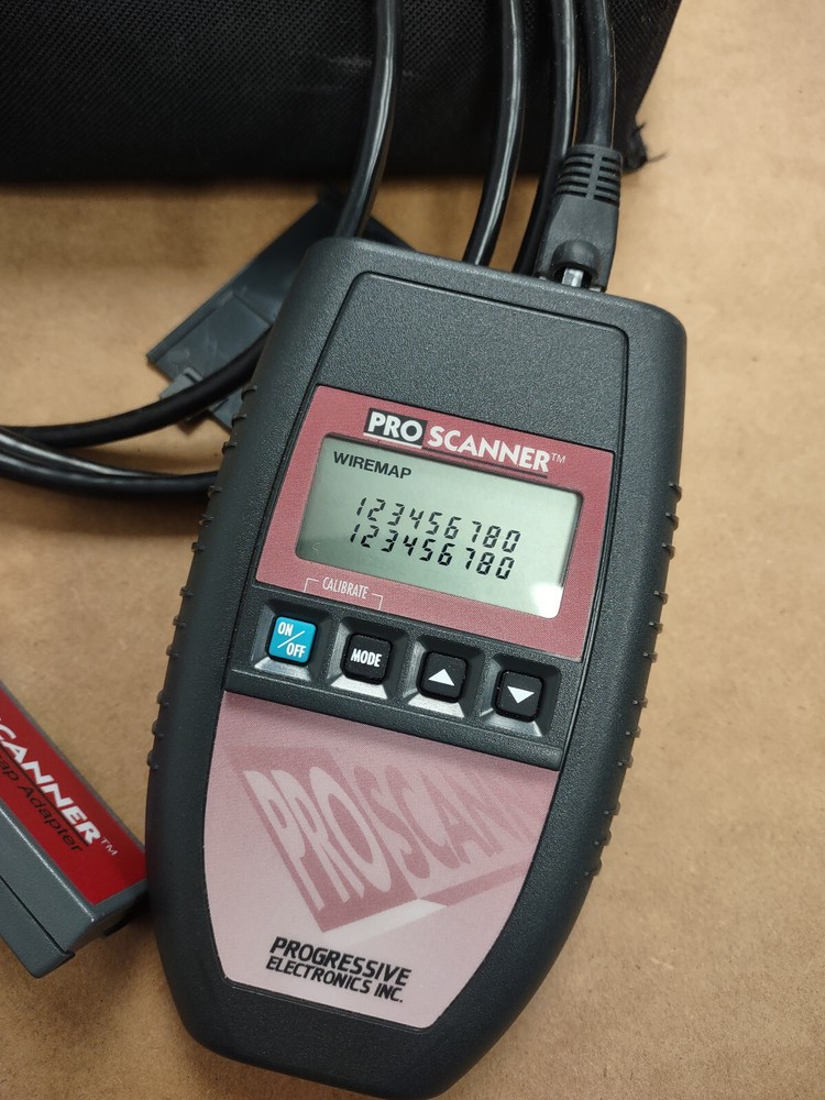 Fluke networks Microtest Microscanner Pro Cable Tester + WIREMAP adapter + case