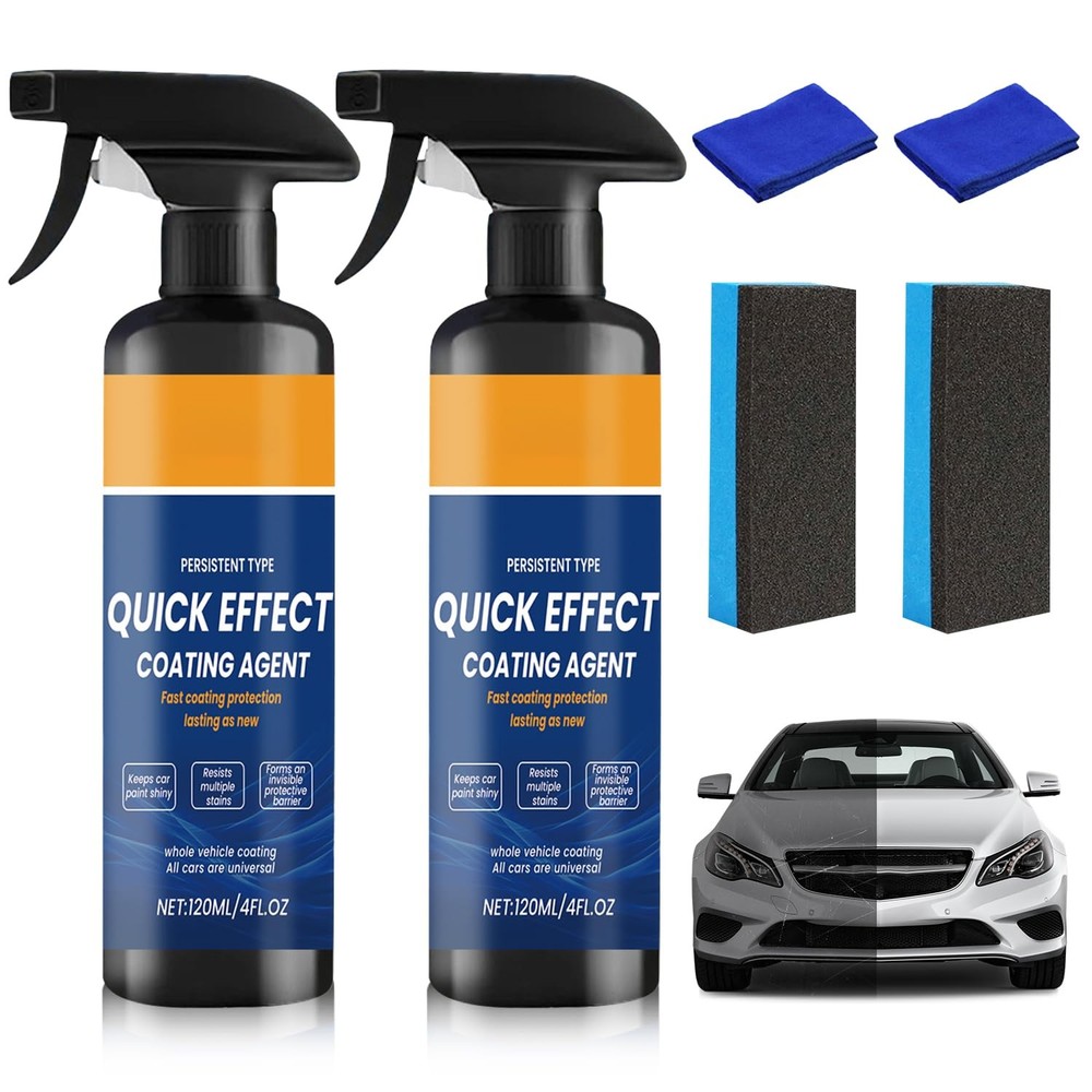 2PCS Advanced Car Quick-Acting Coating Agent Spray, CoatingSpray, Car...