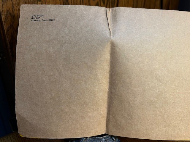 VERY OLD PAMPLET BY DYE-CRAFT "RIT DYES" INCLUDES MANY PATTERNS