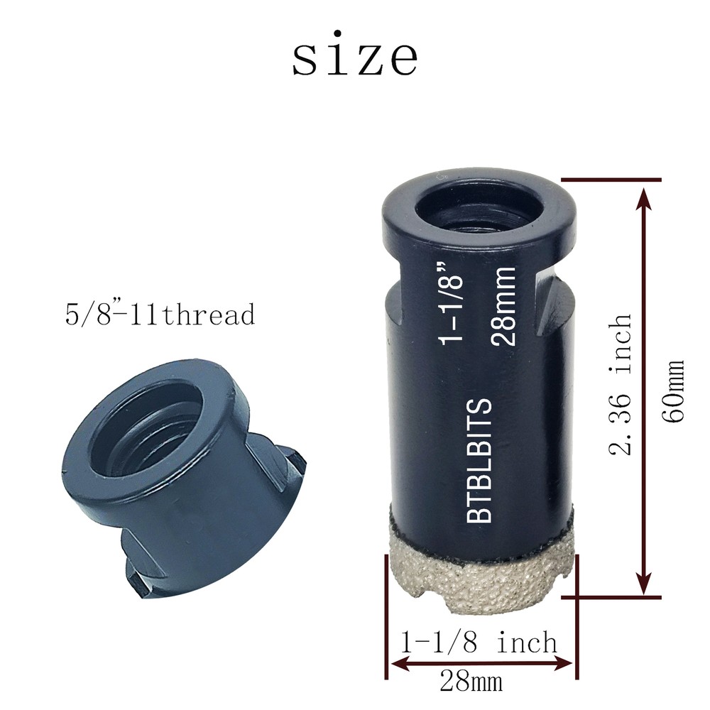 1-1/8" Diamond Core Drill Bit Hole Saw Set Cut for Drilling Tile Ceramic Granite
