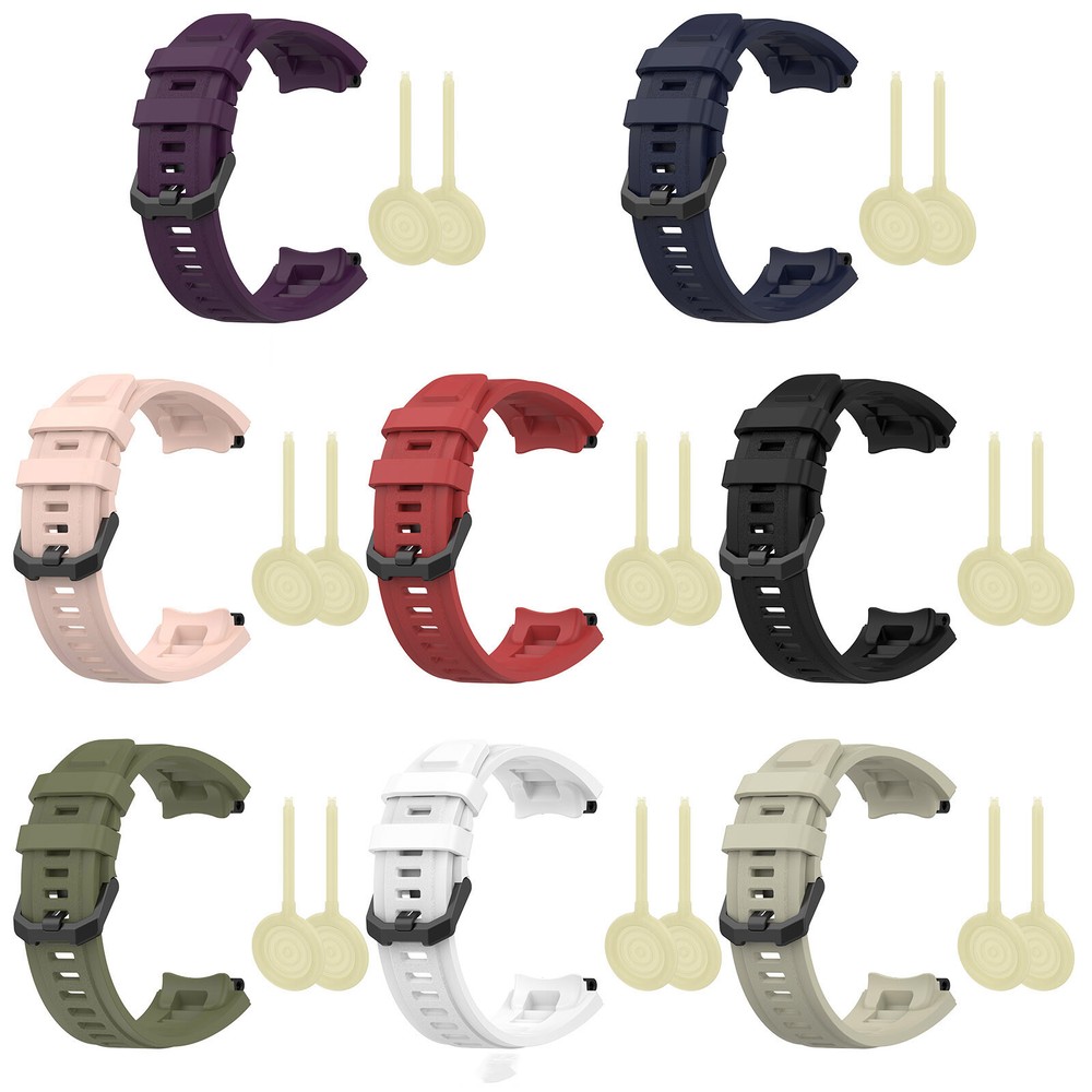 For AmazFit T-Rex2 Replacement Silicone Watch Strap Repaie Part