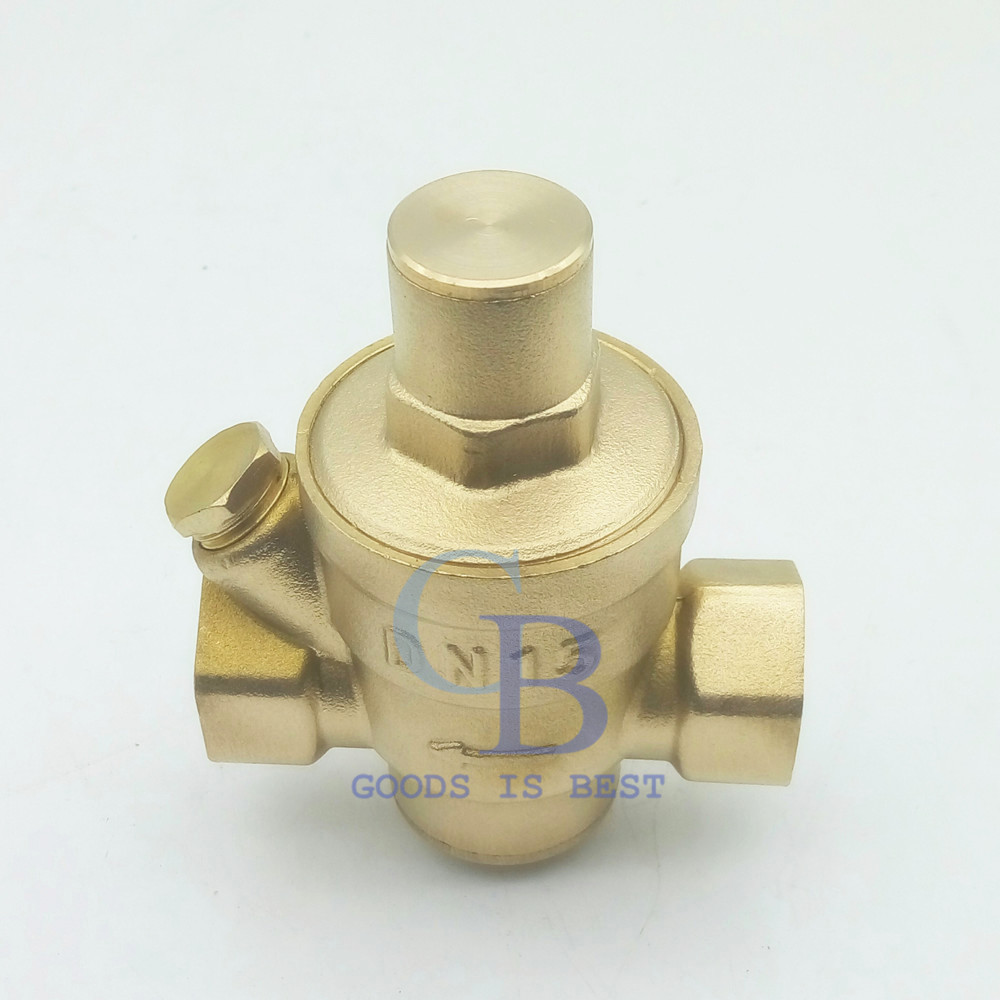 1-1/2'' DN40 Bspp Brass Water Pressure Reducing Valve With Gauge Flow Adjustable