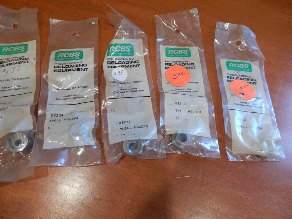 7 RCBS shell holders #2, 3, 4, 8, 17, 18, 30