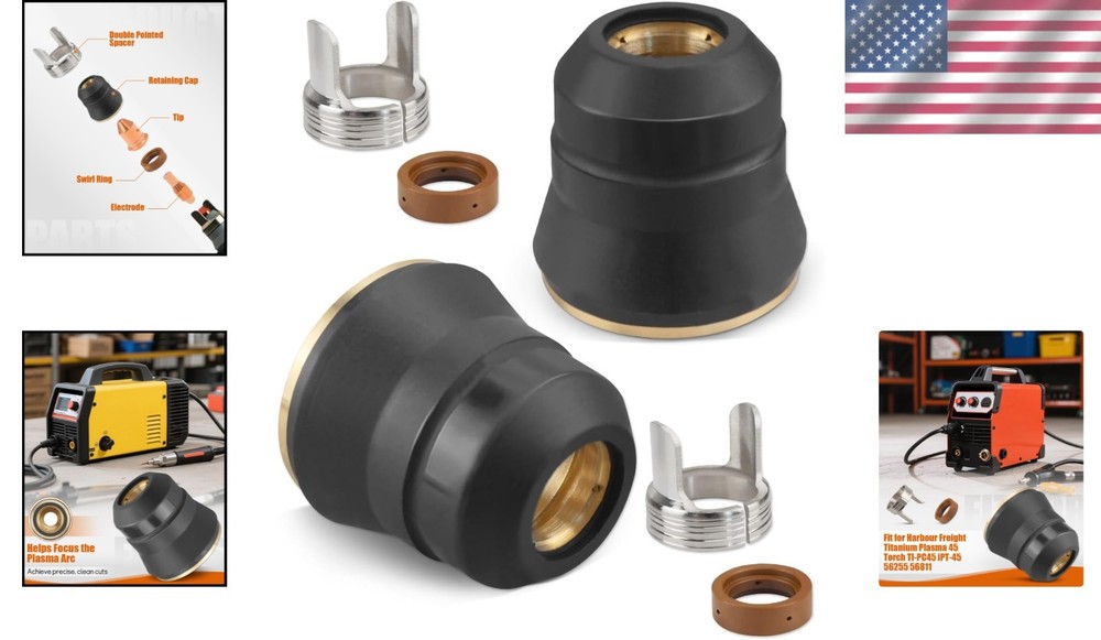 High-Performance Titanium Plasma Tip Kit - Fits TI-PC45 & TI-PC65 Torch Models