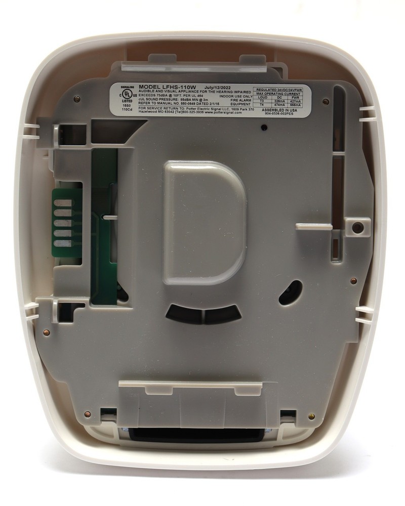 Potter LFHS-110W 110CD Low Frequency Horn/Strobe, White