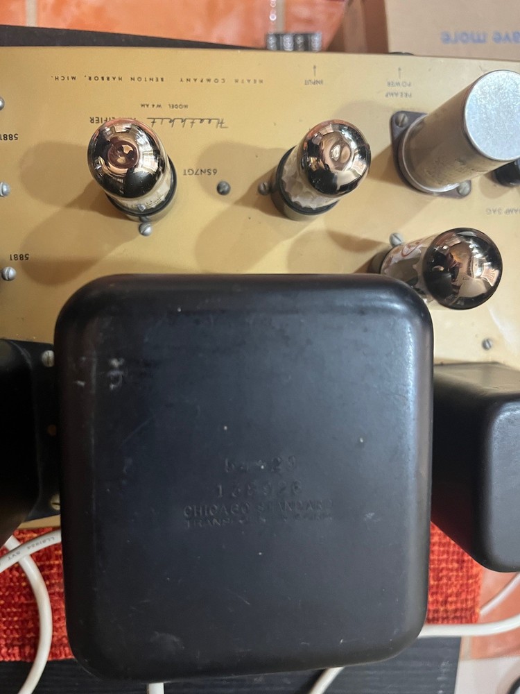 Heathkit W4-AM Amplifier with tubes **NICE** 