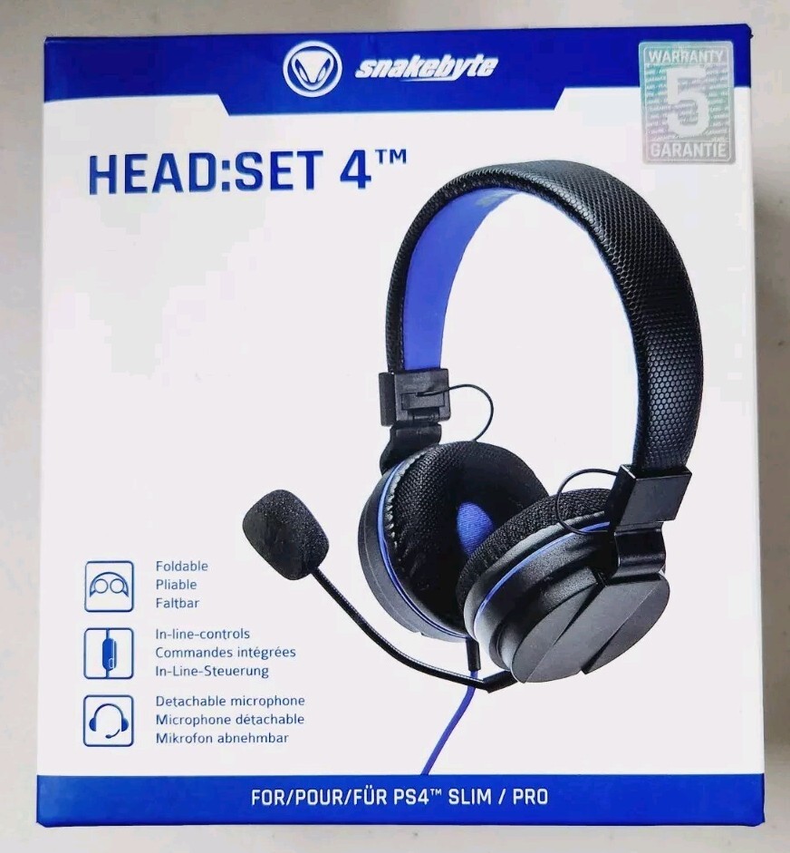 Snakebyte PS4 Headset HEAD:SET 4 - For PS4 Slim/Pro