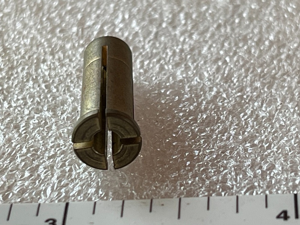 1/4 - 1/8" DIE GRINDER COLLET REDUCER, BRASS