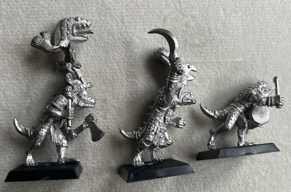 Warhammer Lizardmen Saurus Command Group