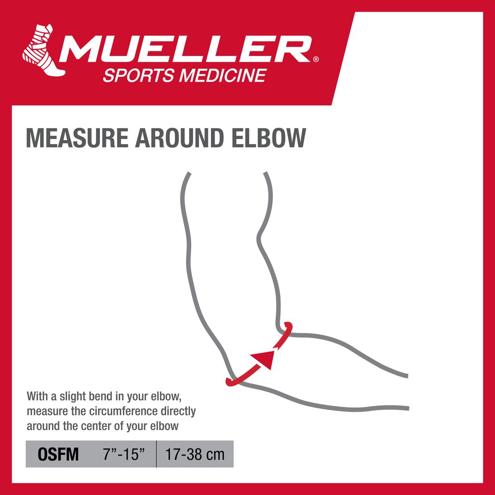 Mueller Adjustable Elbow Support, Black, One Size 6315