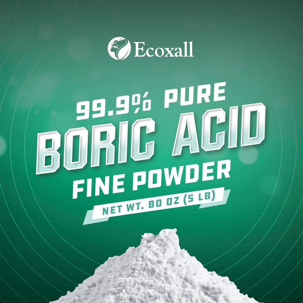 Boric Acid Fine Powder - 5 Pound - 99.9% Pure - Highly Effective...