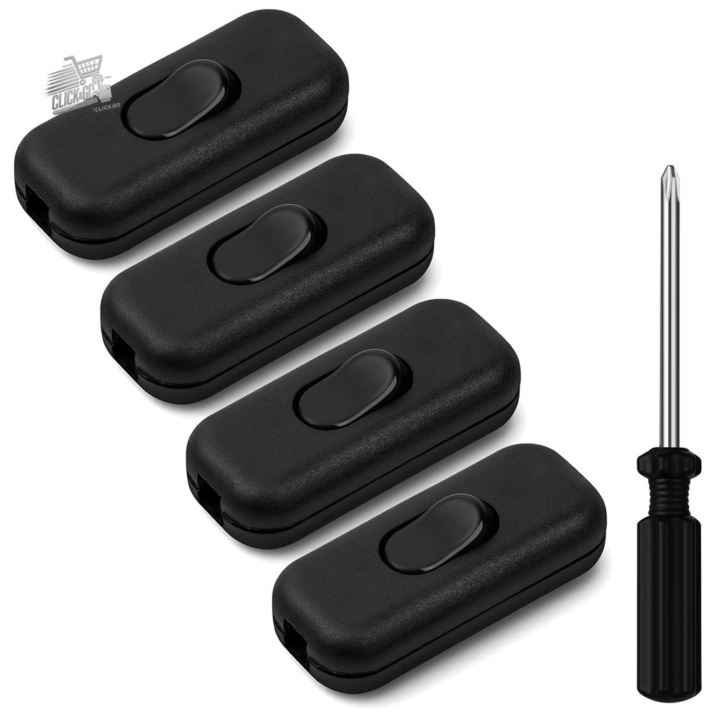 DP 6A Inline Cable Switch, Pack of 4 Torpedo Switches, Switch