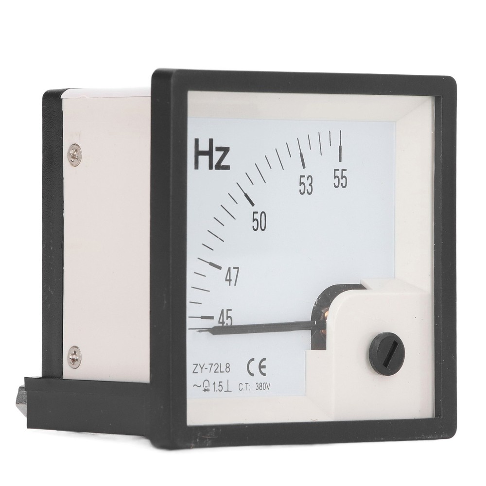 AC Frequency Meter 45 To 55Hz 1.5 Class Accuracy 72x72mm Panel Frequency