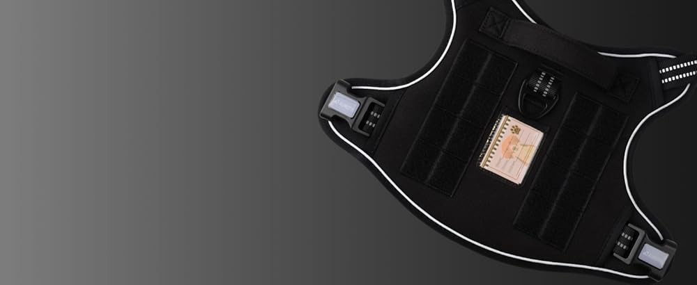 Tactical Harn for Small Medium Dogs No Pull Adjustable Pet