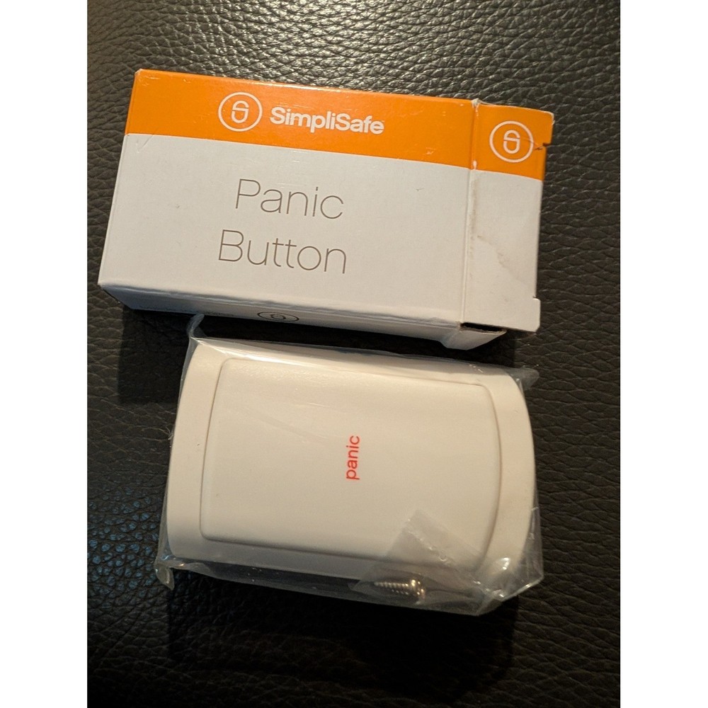 SimpliSafe Panic Button Sensor 158AA White Wireless Home Security