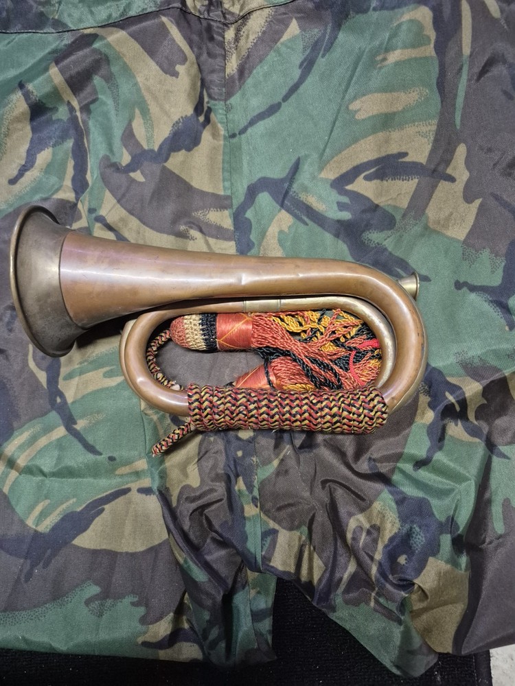 Bugle Copper & Brass Military Army Style with Tassles