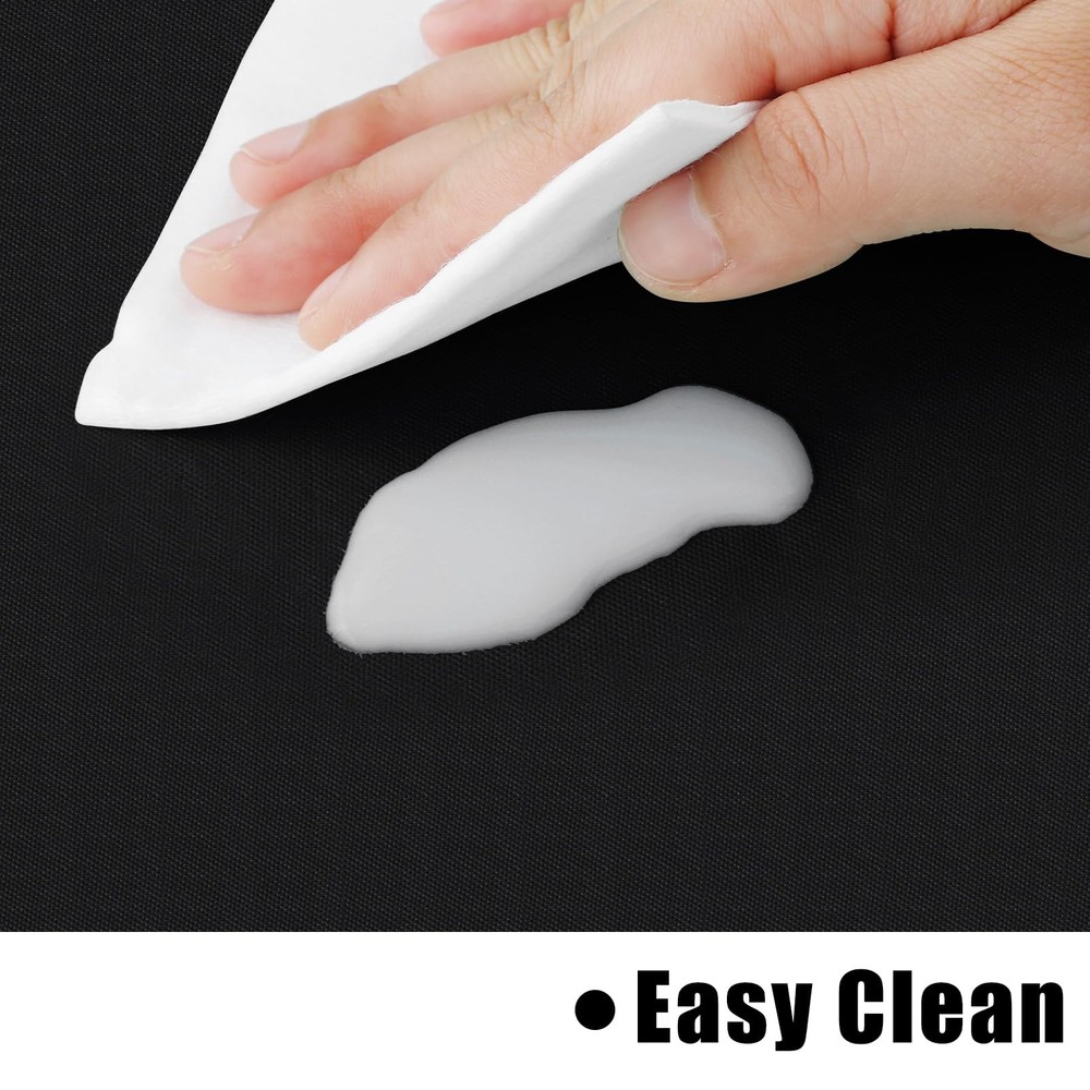 homing Rectangle Vinyl Tablecloth, Waterproof 84" x 60" (Rectangular), Black