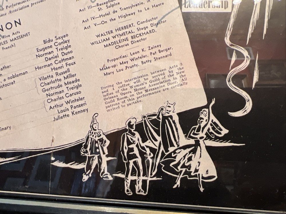 Autograph Program Bidu Sayao & Eugene Conley Manon Opera Singers signed Werleins