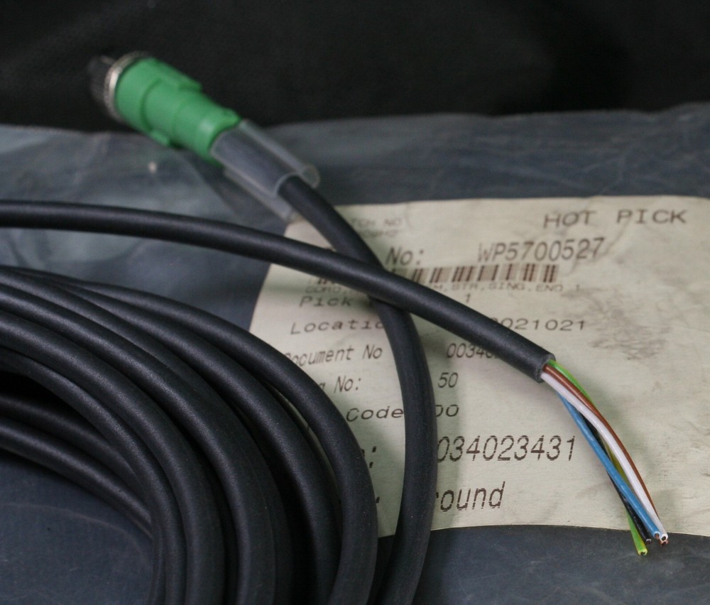 One (1) Phoenix 1683374 Sensor Actuator Cable GOSS WP5700527 10M Long NEW