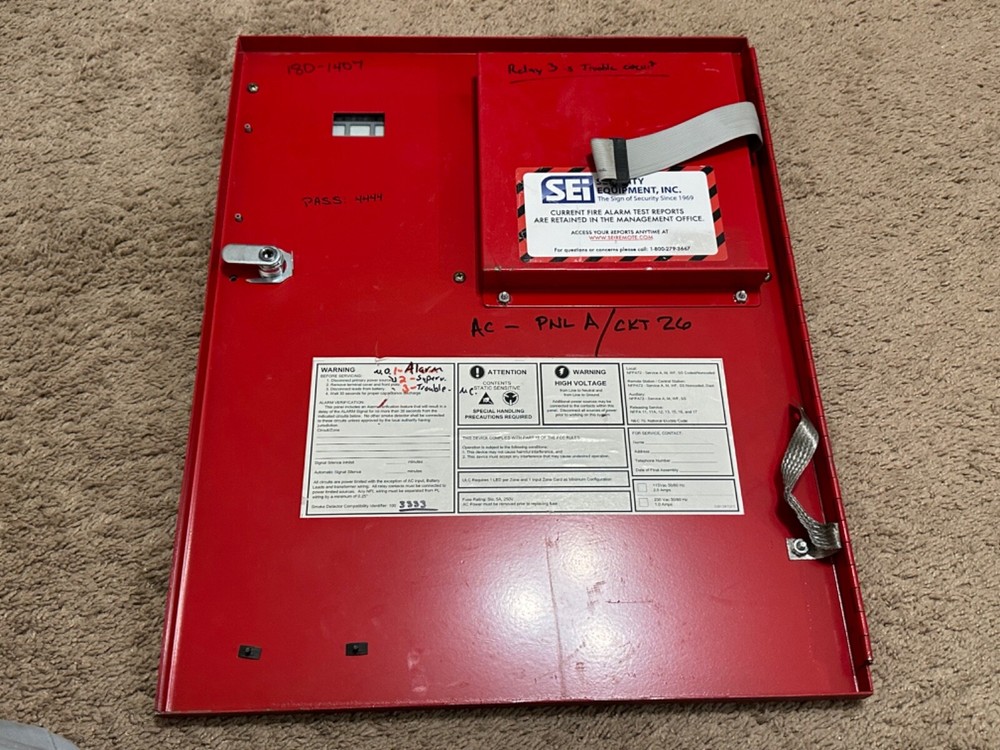 EST Edwards QS1 QuickStart Fire Alarm Control Panel Annunciator/Door
