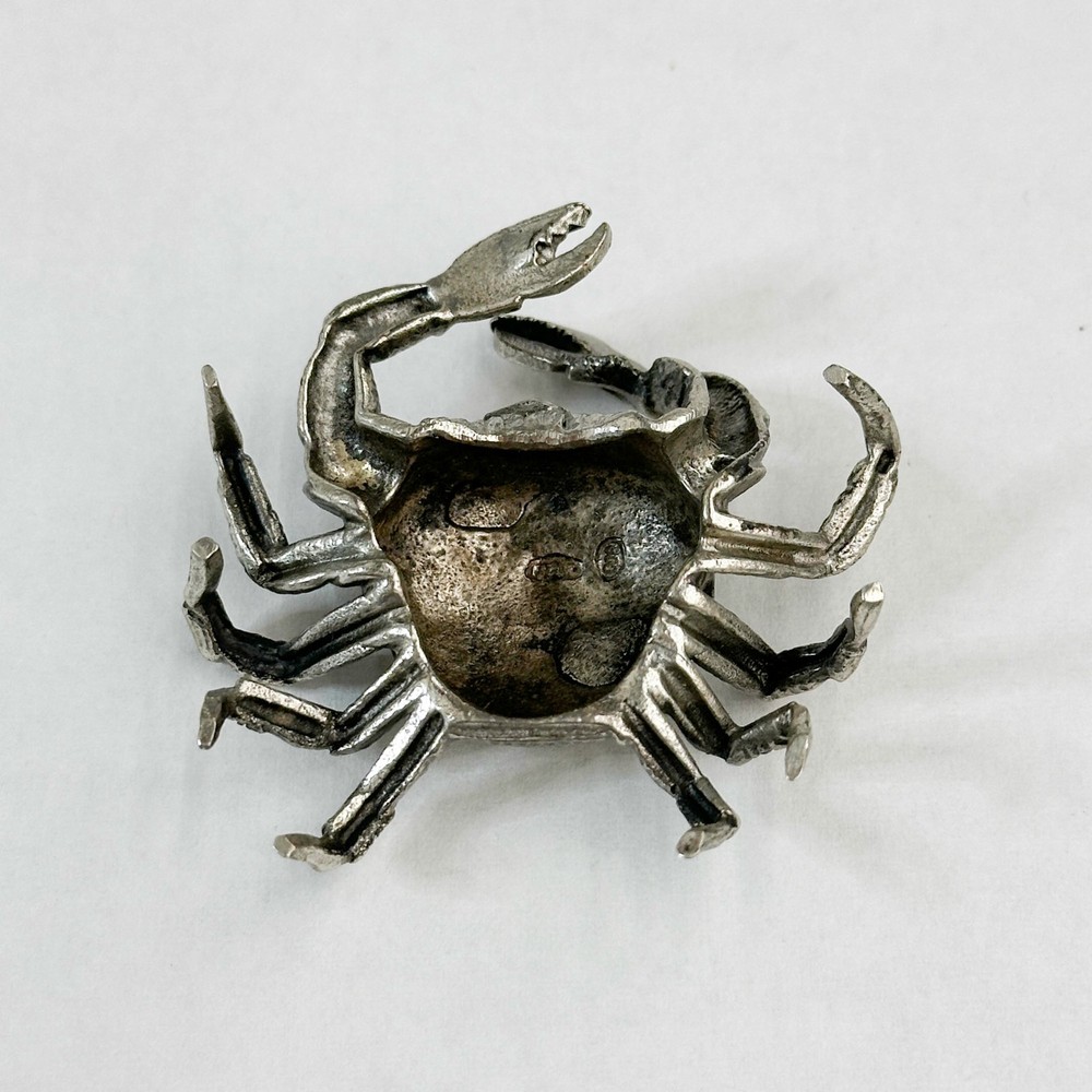 Italian 800 Silver Crab Miniature Figurine
