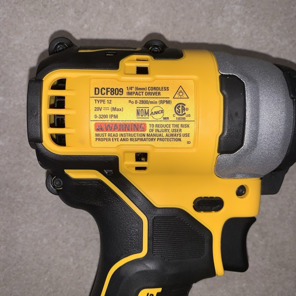 NEW DEWALT DCF809B 20V MAX ATOMIC Compact Brushless Impact Driver – Tool Only